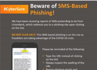 #CyberSure: UnionBank Warns of SMS-Based Phishing!