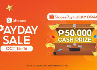 Top Up on ShopeePay and Stand a Chance to Win ₱50,000 this Shopee Payday Sale