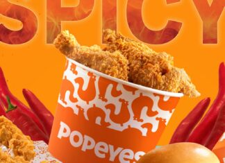 Popeyes’ Cajun Spice Menu for spicy chicken lovers