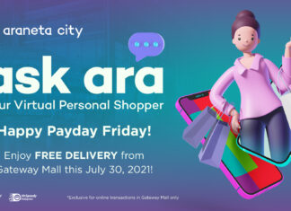 Enjoy Araneta City’s 7.30 Pay-Day Free Delivery Treat