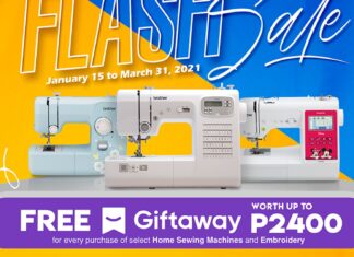 Get great deals on sewing machines and extra gift vouchers in Brother’s New Year Flash Sale
