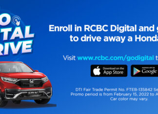 Win a Brand New 2022 Honda CR-V with RCBC’s Go Digital & Drive Promo