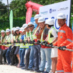 Ceremonial Cable Pulling Photo led by InfiniVAN Director Shigeki Nakahara and CTO Abet Despedido