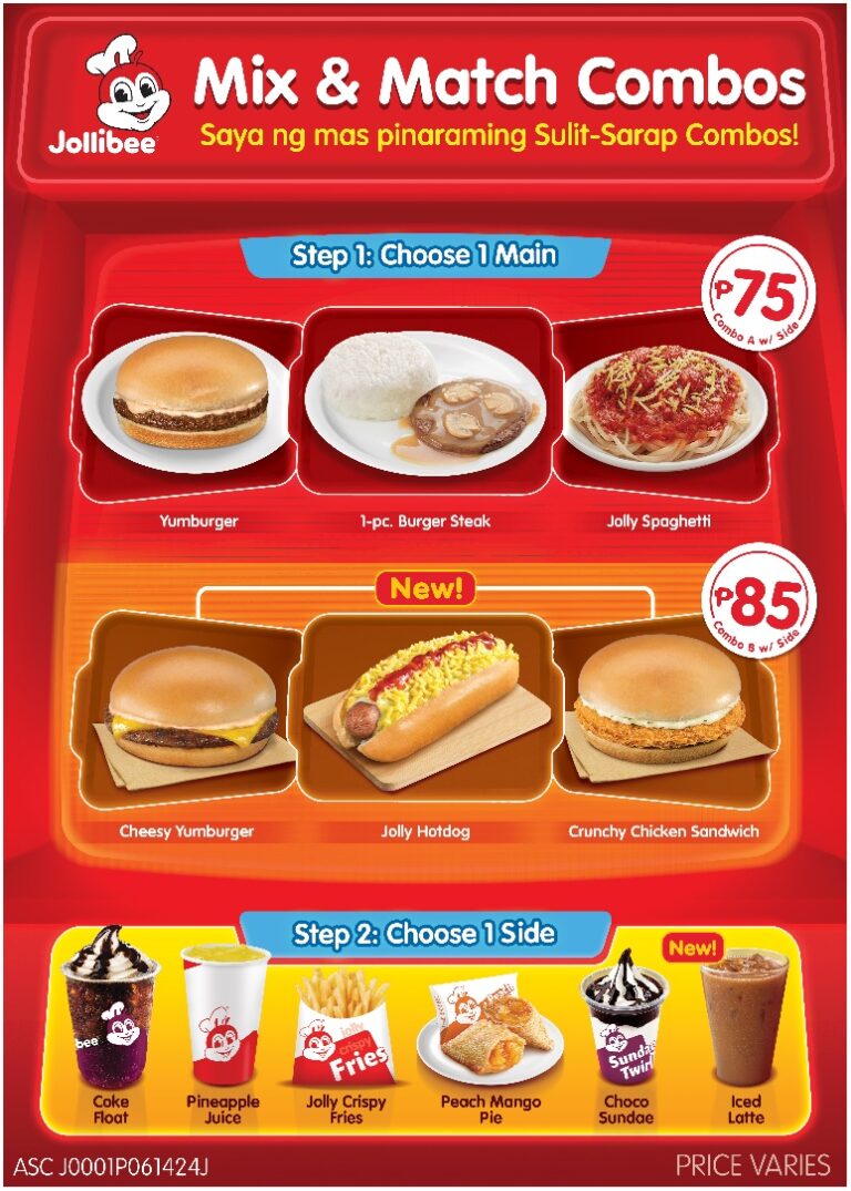 Saya ng mas pinaraming sulit sarap combos jollibee s bigger and