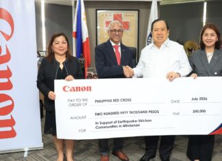 Canon Philippines Renews Support for Philippine Red Cross to Aid Mindanao Earthquake Relief and Recovery